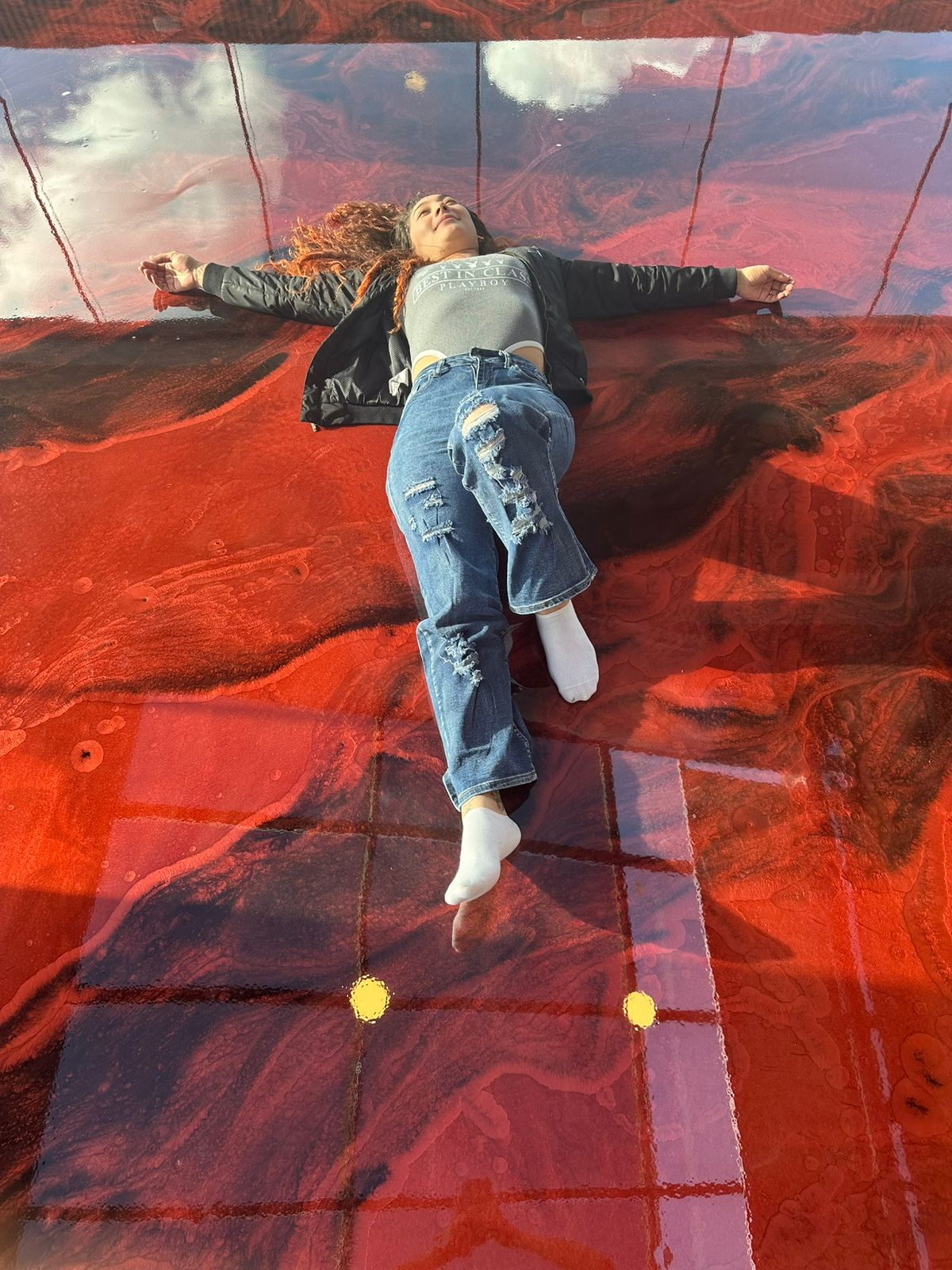 Aplicación de piso con diseño personalizado
