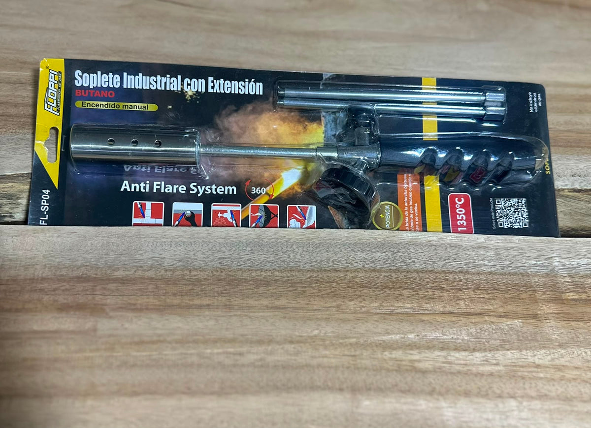 Soplete industrial ancho con extensión